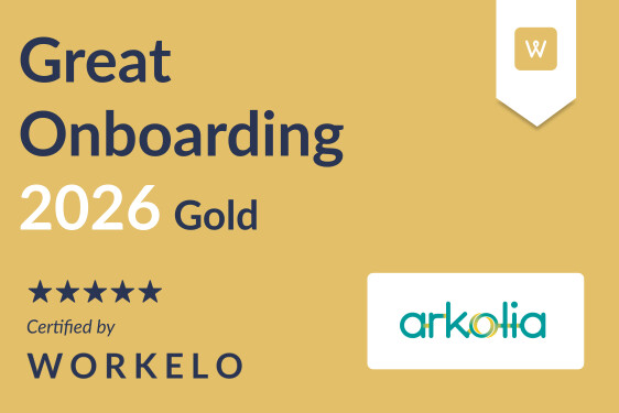 Arkolia certifiée "Great Onboarding 2026 – Gold"